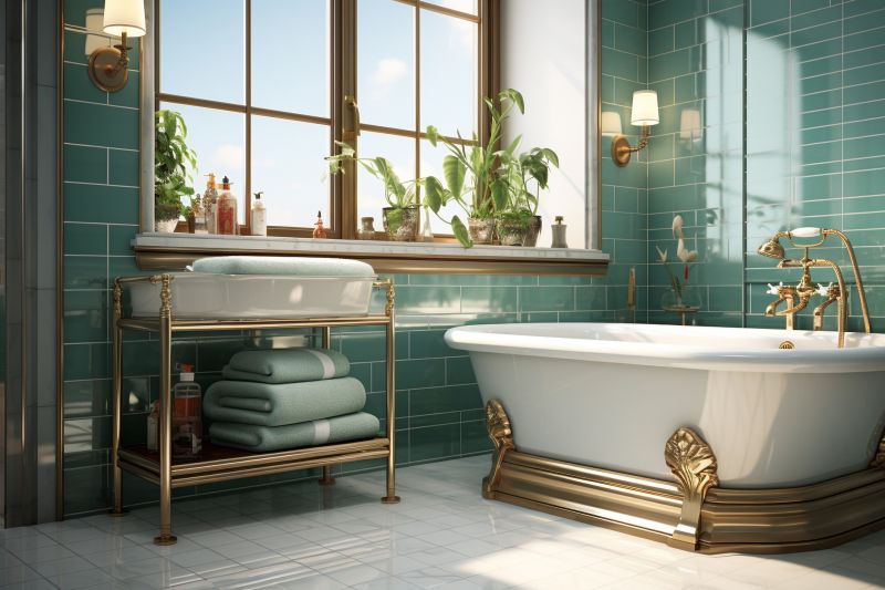 Elegant Vintage Tub Setup
